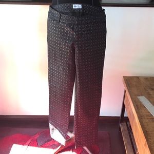 NWOT The Pixie Black and Silver Cropped Pants 4